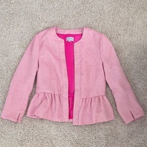 1. State Pink Peplum Blazer